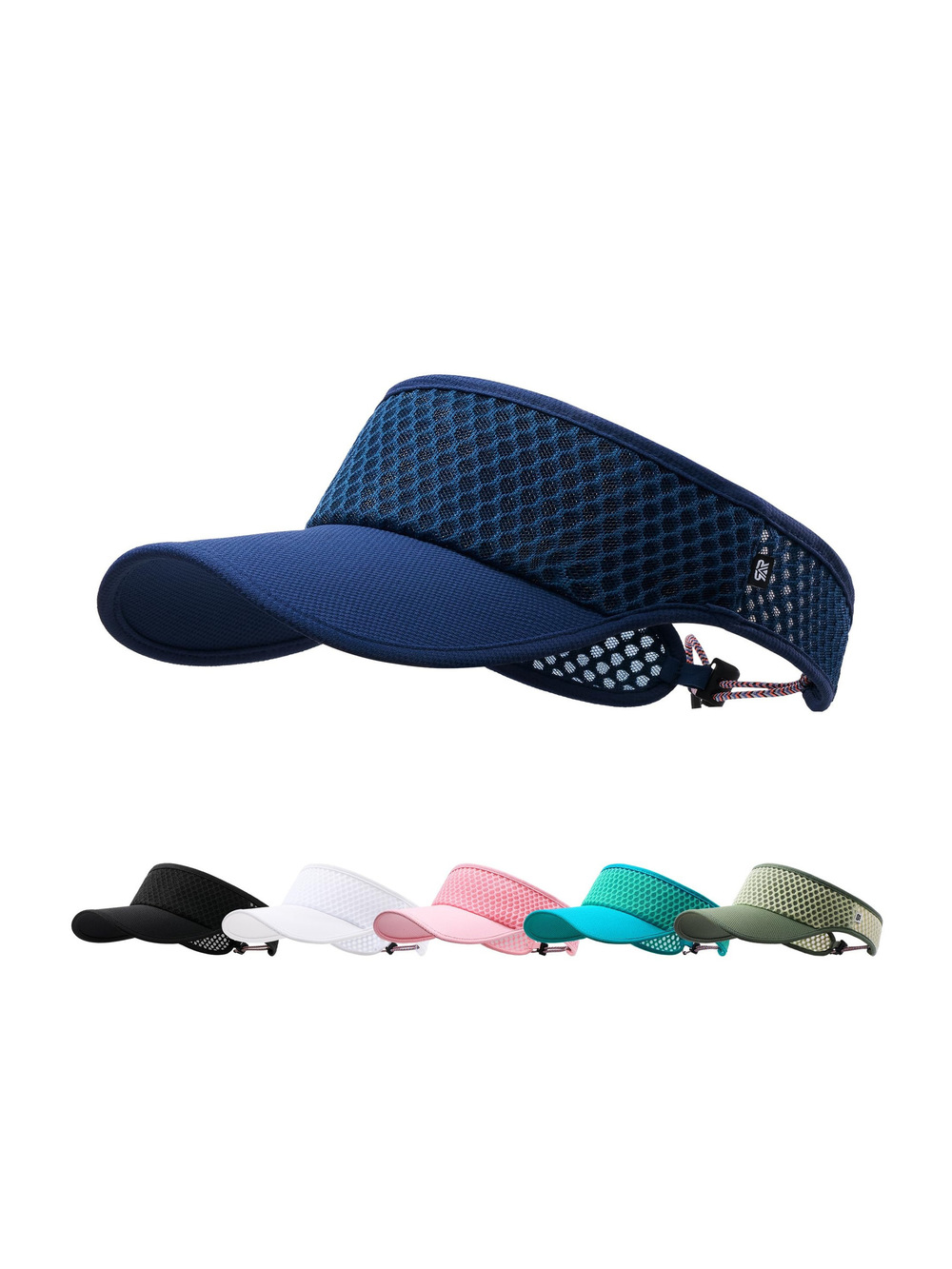 Sun Visor Hat Men Women - Moisture Wicking Lightweight Sports | Blue | Size OS